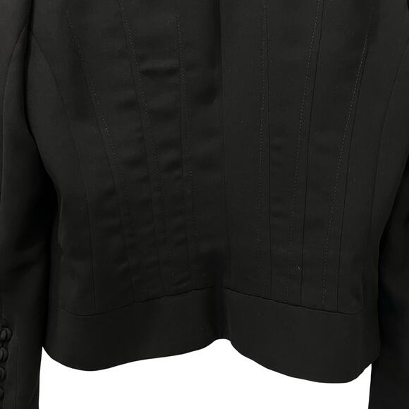 Zara Basic  Black Blazer Jacket Multiple Button Size Medium Careerwear - Picture 9 of 11